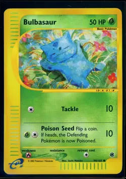 Pokemon EXPEDITION - #94/165 Bulbasaur - Reverse Holo - ENG - Lightly Played+ - Image 1