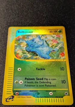 Pokemon EXPEDITION - #94/165 Bulbasaur - Reverse Holo - ENG - Lightly Played+ - Image 4