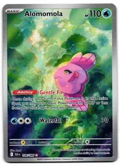 Alomomola 108/086 - 🌊 Black Bolt Illustration Rare Pokemon TCG Holo 🖤 - M/LP - Image 1