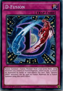 Yugioh D-Fusion DESO-EN008 1st Edition Secret Rare NM - Image 1