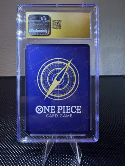 One Piece CCG Trafalgar Law OP01-047 Super Rare Post Errata Alt Art CGC 10 - Image 2