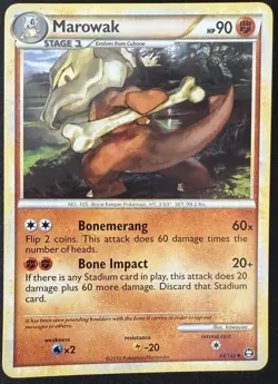 Marowak 44/102 Triumphant Uncommon Stage 1 Pokemon Card 90HP Regular English - Image 1