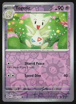 SV03: Obsidian Flames Togetic #084/197 Reverse Holo Pokemon Card - Image 1