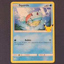 Squirtle 17/25 - McDonald's Collection 2021 - Promo Unlimited Pokemon Card - NM - Image 1