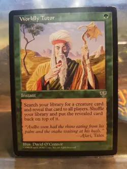 Worldly Tutor Mirage NM MTG - Image 1