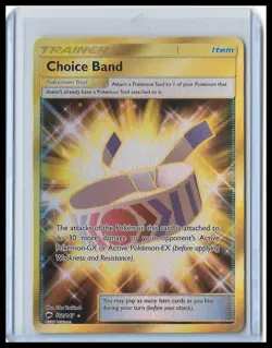 Pokemon TCG Choice Band Burning Shadows 162/147 Holo Secret Rare - Image 1