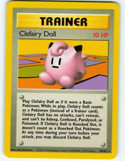 Clefairy Doll - 70/102 Base Set - Pokemon TCG - 1999 - Image 1