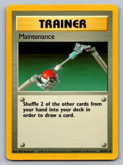 Maintenance 83/102 UC Base Set Unlimited Pokemon NM/M - Image 1