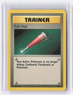 Full Heal 82/102 Uncommon Base Set Unlimited Pokemon Near Mint - Image 1