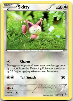 Pokemon Skitty Primal Clash PRC #113/160 Common LP BUY 2, 1 FREE! - Image 1