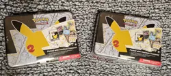 Pokemon Celebrations 25th Anniversary Collectors Chest Lunch Box Tin Sealed X2 - Image 1