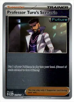 Pokemon Prismatic Evolutions Reverse Holo 121/131 Professor Turo's Scenario - Image 1