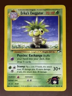 Erika's Exeggutor #044/132 Gym Heroes Pokemon tcg - Image 1