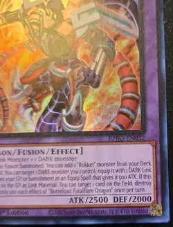 Borreload Fatalflare Dragon BPRO-EN032 1st Ed Super Rare Burst Protocol Yu-Gi-Oh - Image 5