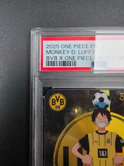 PSA 10 Monkey D Luffy ST13-003 BVB Borussia Dortmund ONE PIECE Matchday Promo EN - Image 5