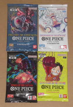 One Piece TCG Custom Bundle 4 Booster Packs Sealed English - Image 1