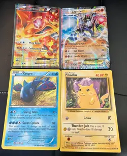 JUMBO Pikachu Kyogre Zygarde Charizard Card Oversized Promo Pokemon XY121 XY51 - Image 1