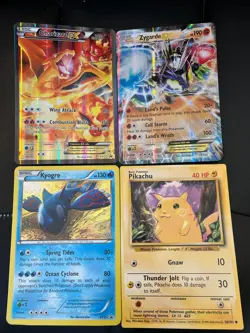 JUMBO Pikachu Kyogre Zygarde Charizard Card Oversized Promo Pokemon XY121 XY51 - Image 2
