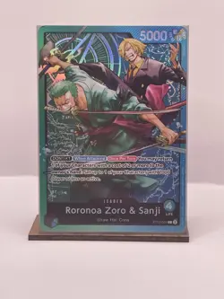 ONE PIECE ENGLISH CARD GAME HOLO CARTE ZORO & SANJI ST12-001 L ST EN TCG NEUF - Image 1