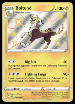 Pokemon Cards Boltund SV040/SV122 Shining Fates Shiny Rare NM - Image 1