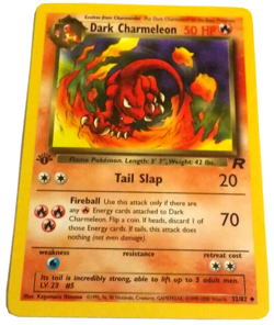 Pokemon Team Rocket First Edition Dark Charmeleon #32 Vintage Pokemon Card - Image 3
