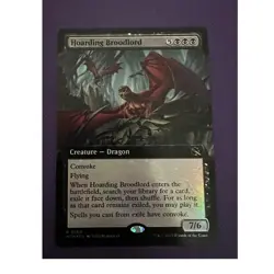 Hoarding Broodlord Extended Art March of the Machine Foil Rare Black Dragon 360 - Image 1