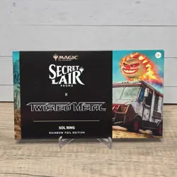 MTG Secret Lair x Twisted Metal Sol Ring Rainbow Foil Sweet Tooth Van PROMO RARE - Image 1