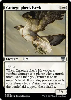 Cartographer's Hawk Foil Commander Masters 18 NM MTG - Image 1