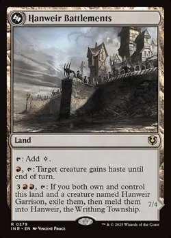 Mint/Near-Mint, English - 1 x MTG Hanweir Battlements - Foil Innistrad Remastere - Image 1