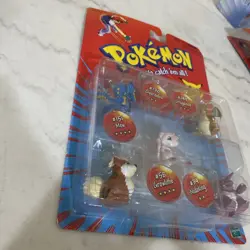 1999 Hasbro Pokemon Movie 5-Pack Gyarados Dragonite Mew Growlithe Nidoking NIB - Image 3