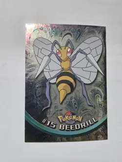 Beedrill #15 - 1999 Topps Pokemon TV Animation Edition~ Fo - Image 1