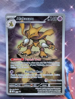 Pokemon Alakazam Pokemon Center Stamped Black Star Promo MEP 009 - Image 1