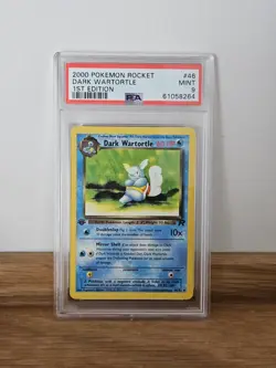 PSA 9 Dark Wartortle 1st Edition Team Rocket Unlimited Pokemon TCG Mint #46 - Image 1