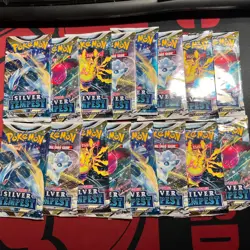 Silver Tempest Art Set Booster Packs x16 NEW & SEALED Pokemon TCG Cards - Image 1