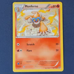 Monferno 19/114 - Steam Siege - Uncommon Pokemon Card - NM - Image 1