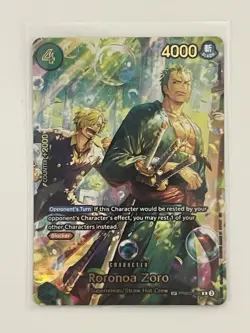 Roronoa Zoro PRB02-006 SP OP14 One Piece Card English NM Pack Fresh - Image 1