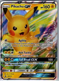 Pikachu GX SM232 SM Promos - Pokemon Card - NM - Image 1