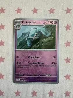 Metagross 063/159 Journey Together Reverse Holo Rare Pokemon TCG Card - Image 1