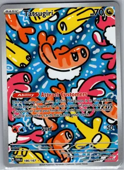 Tatsugiri 186/167 SV06: Twilight Masquerade - Pokemon Card - NM - Image 1