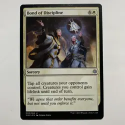 Bond of Discipline - 006/264 - War of the Spark - Magic: The Gathering - Image 1