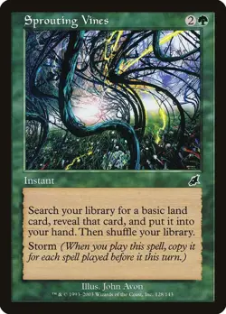 Sprouting Vines 128 Common Scourge Magic: The Gathering Foil Near Mint - Image 1