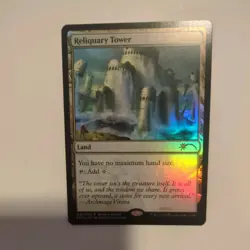 Magic: The Gathering Reliquary Tower Bring-a-Friend Land 001/001 Foil Promo 2020 - Image 1