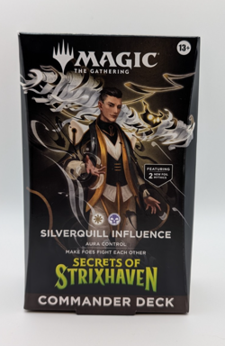 MTG Secrets of Strixhaven Silverquill Influence Commander Precon Deck Fact Seal - Image 1