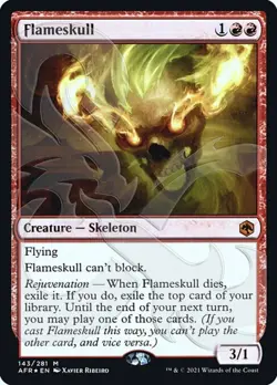 MTG Flameskull - Foil - Ampersand Promo, Unique & Misc. Promos, Near Mint, Engli - Image 1