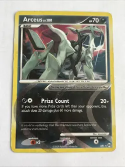 ARCEUS SECRET - POKEMON AR1 PLATINUM ARCEUS LP ENGLISH - Image 1