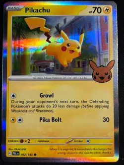 Pokemon Pikachu 062/193 2023 Trick or Trade Halloween Trick or Treat Holo - NM - Image 1