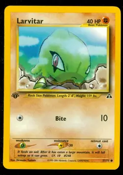 Pokemon LARVITAR 57/75 - 1st Edition Neo Discovery - NEAR MINT/MINT - Image 1