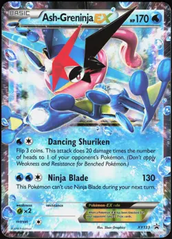 XY Promo Ash-Greninja EX XY133 Holo Promo Pokemon (Jumbo Card) MP - Image 1