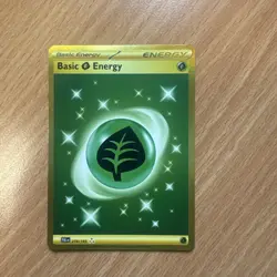 Pokemon TCG Grass Energy Holo Card Scarlet & Violet Paldea Evolved 278/193 - Image 1