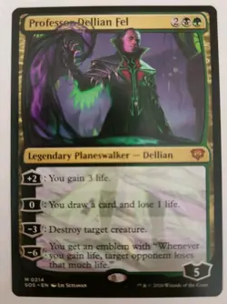 MTG Secrets of Strixhaven Professor Dellian Fel Card (2026) Planeswalker NM - Image 1